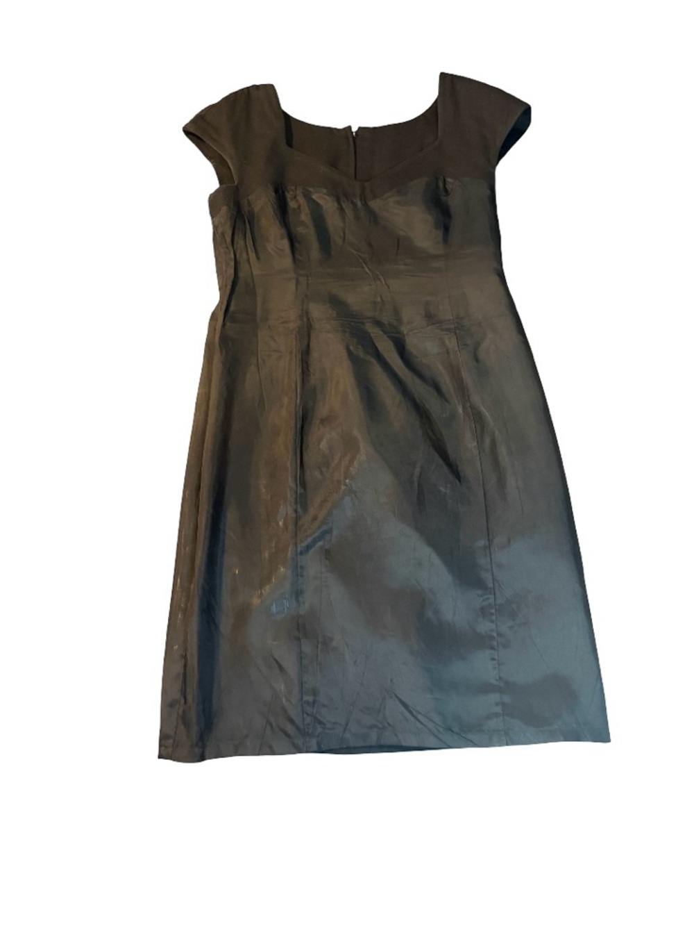 Sophisticated/Versatile Black Dress with Sweetheart Neckline 100% Cotton 10 - Picture 3 of 9
